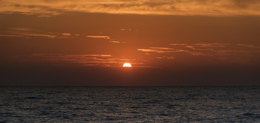 Beautiful Sunrise with seascape for background.