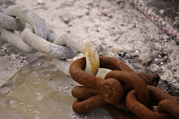 chains with rust