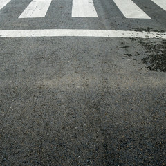 Fototapeta premium Crosswalk on asphalt road