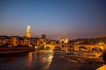 Verona nighttime 