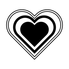 heart love card icon vector illustration design