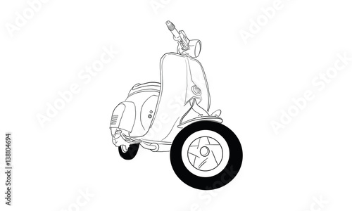 Vintage Scooter Stock Image And Royalty Free Vector Files On Vintage Scooter Stock Image And Royalty Free Vector Files On