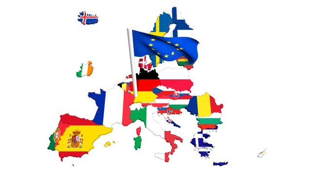 Construction Europ&eacute;enne Europe Drapeaux Brexit