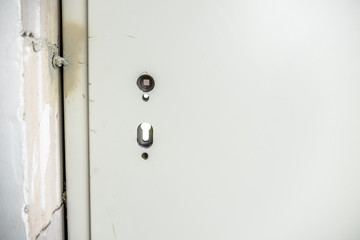 New installed steel door