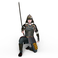 Naklejka premium 侍