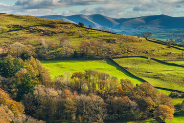 View from Orrest Head. English Lake District National Park, Cumbria, UK