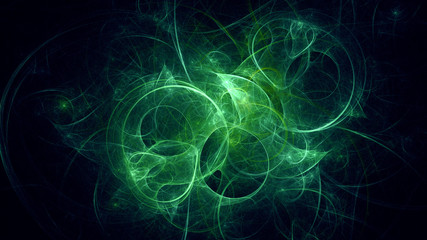 3D rendering abstract fractal light background