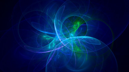 3D rendering abstract fractal light background