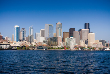 Fototapeta na wymiar Skyline of Seattle, WA, USA