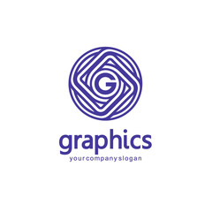 Vector logo template. Graphics design