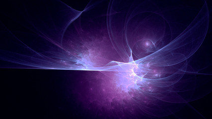 3D rendering abstract fractal light background
