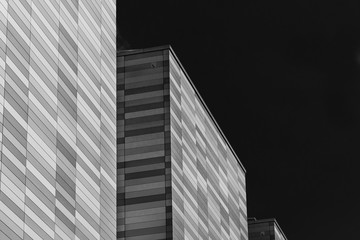 Apex Building in monochrome