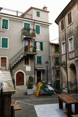 Italien, Toscana, Carrara, Colonnata, Marmor, Steinbruch, Berge, Bergdorf, Kultur, Monument, 
