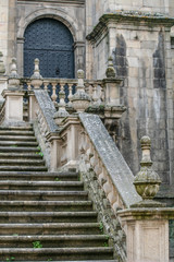 Obraz premium Escalera y barandilla de piedra