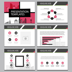 Multipurpose template for presentation slides with graphs and charts. Perfect for your business report or personal use