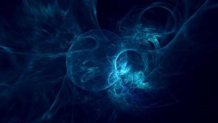 3D rendering abstract fractal light background