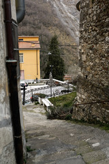 Italien, Toscana, Carrara, Colonnata, Marmor, Steinbruch, Berge, Bergdorf, Kultur, Monument, 