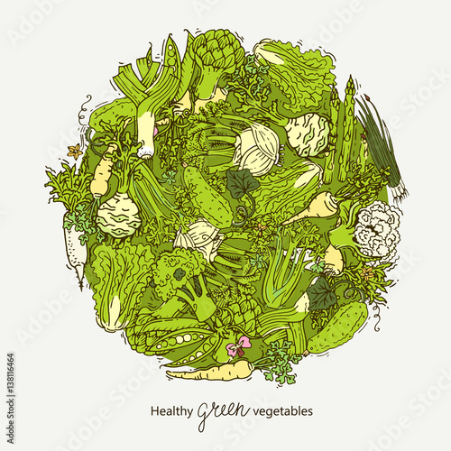 "Green vegetables ball" Stock image and royaltyfree vector files on