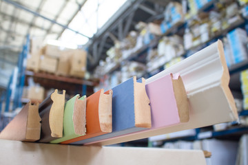 Furniture accessories. The wooden plinth.