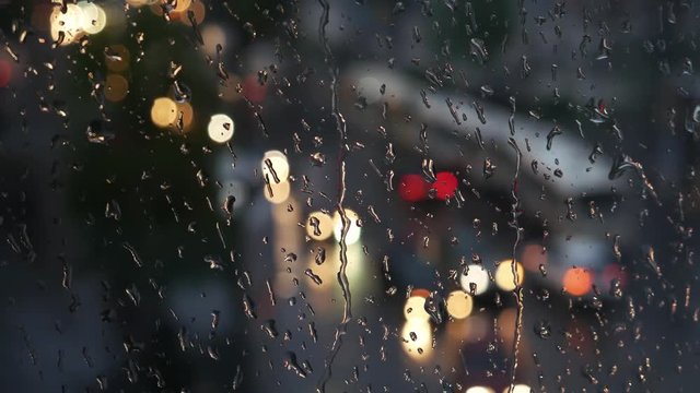 Raindrops on the window