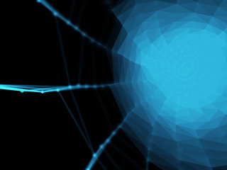 Futuristic virtual technology background, Fiber virtual optic cables, fibre connection, telecomunications concept, digitally generated image.