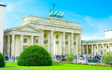Porte de Brandebourg à Berlin, Allemagne © Alexi Tauzin