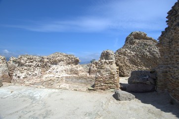 Fototapeta premium Nora, Roman city ruins in Sardinia