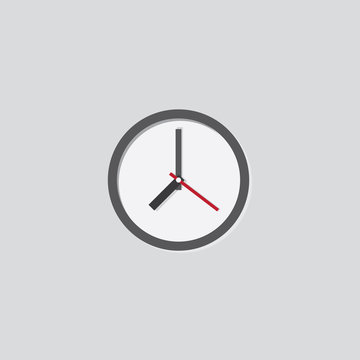 clock icon. style flat design