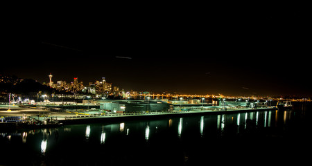 Fototapeta na wymiar Nightscape Seattle