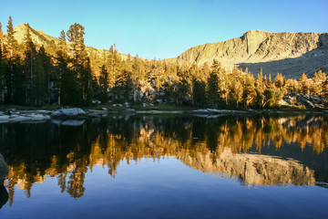 Sunset in Devils Punchbowl, High Sierra of California