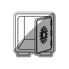 Strongbox safety money icon vector illustration graphic design