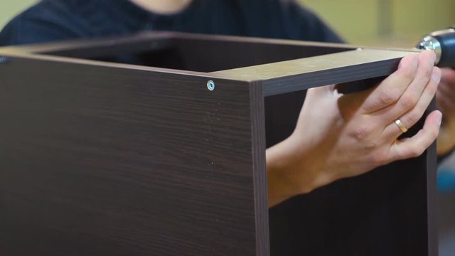 assembly of furniture