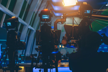 Record the main newsroom newscast in the evening