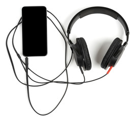 Smart phone with headphones
