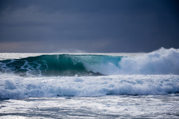 Fototapeta na wymiar Sea storm with large waves