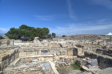Fototapeta na wymiar Nora, Roman city ruins in Sardinia