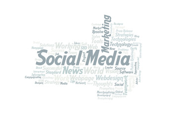 Social Media woed cloud