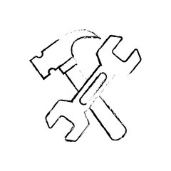 Construction tools symbol