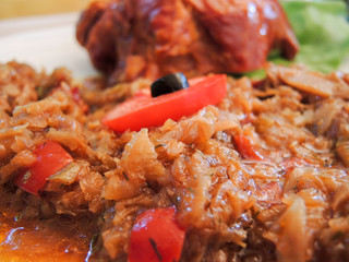 delicious cabbage with pork