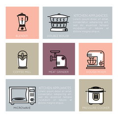 kitchen appliances icons