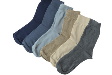 Multi-colored men's socks
