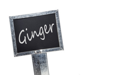 Chalkboard plant label for  Ginger