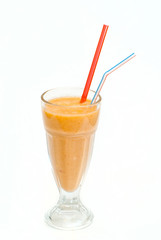 fruit cocktail in a cup with a straw6