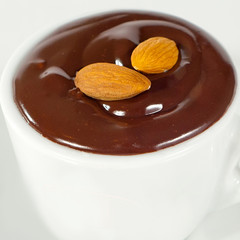Hot chocolate in white mug2