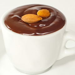 Hot chocolate in white mug3