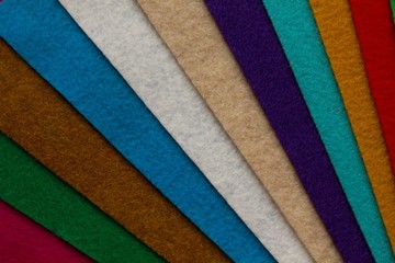 Colored felt background pattern.