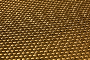 Perforated metal sheet for background.