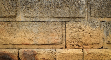 part of a stone wall, for background or texture.