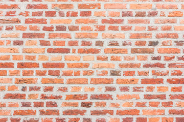 Obraz premium Grunge red dirty brick wall underground texture.