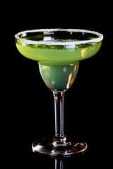 Margarita on black back round.
